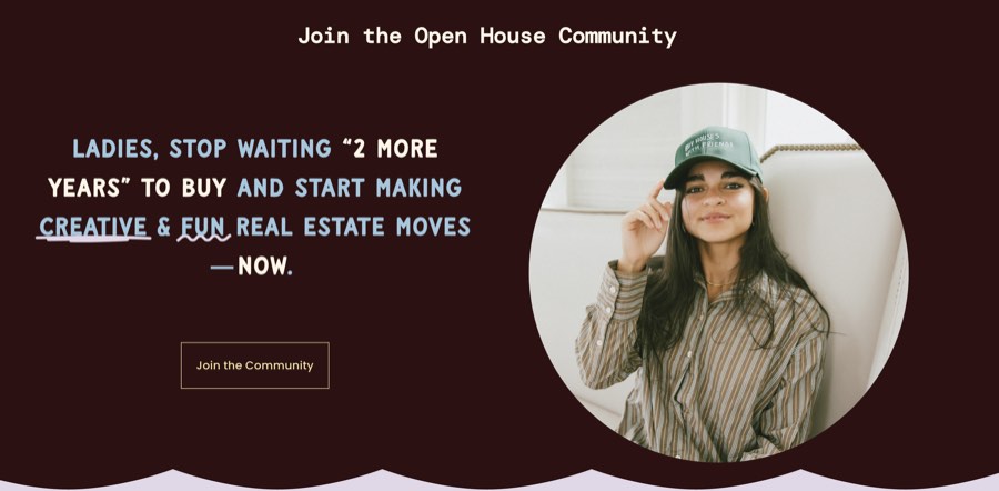 Open House Education member experience page from Kristina’s portfolio